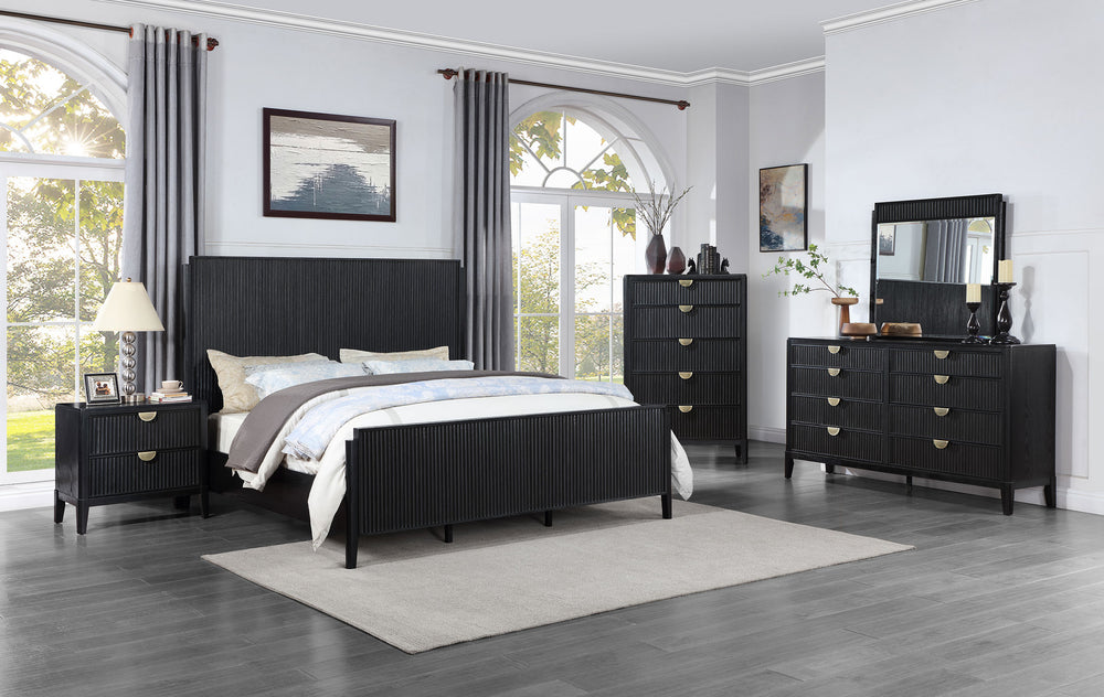 Vivian 5-piece Queen Bedroom Set Black