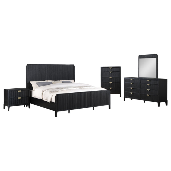 Vivian 5-piece Queen Bedroom Set Black