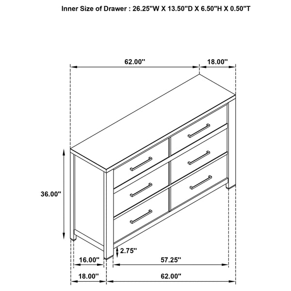 Matthias 5-Piece Queen Bedroom Set Grey