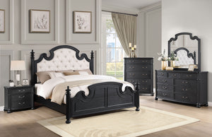 Damon 5-Piece Queen Bedroom Set Black