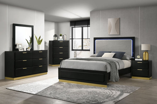 Dashiell 5-Piece Queen Bedroom Set Black