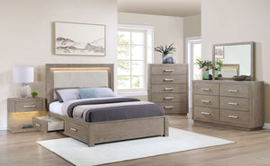 Orin 5-Piece Queen Bedroom Set Barley Brown