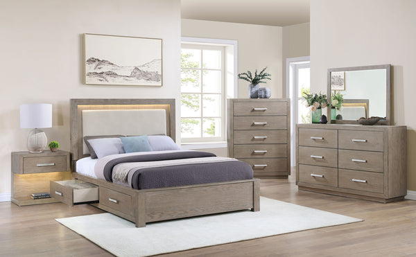 Orin 5-Piece Queen Bedroom Set Barley Brown