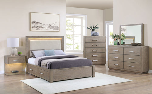 Orin 5-Piece Queen Bedroom Set Barley Brown