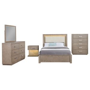 Orin 5-Piece Queen Bedroom Set Barley Brown