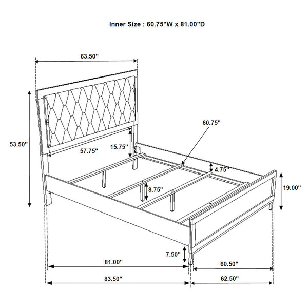 Grace 5-piece Queen Bedroom Set White