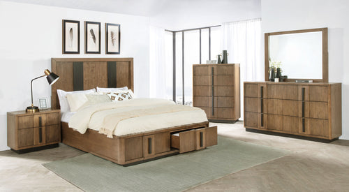 Nova 5-Piece Queen Bedroom Set Ash Brown