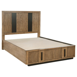 Langston 2-Drawer Queen Storage Bed Ash Brown