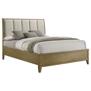 Bristol Upholstered Queen Panel Bed Natural Pine