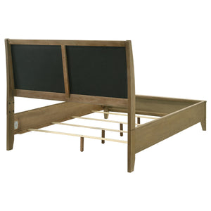 Bristol Upholstered Queen Panel Bed Natural Pine