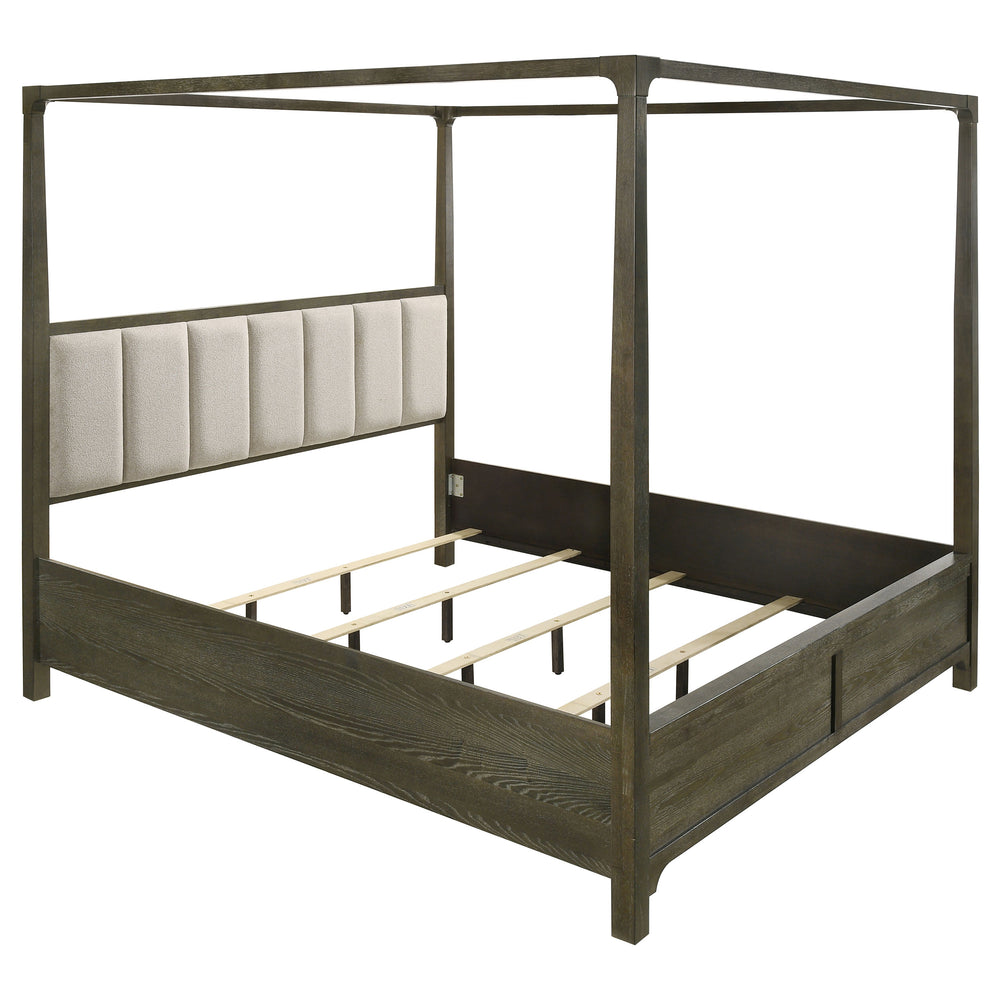 Winslow Queen Canopy Bed Dark Cocoa