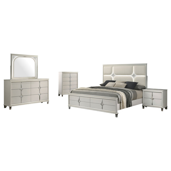 Juliette 5-piece Queen Bedroom Set Pearl White