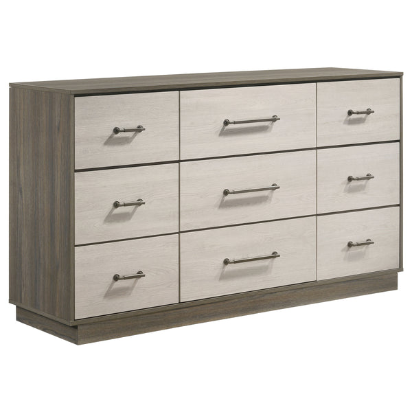 Aziel 5-Piece Queen Bedroom Set Grey Oak