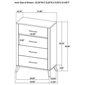 Lorien 5-Piece Queen Bedroom Set Natural Pine