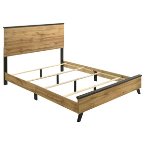 Orson 52-Inch Queen Panel Bed Natural Pine