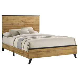 Orson 52-Inch Queen Panel Bed Natural Pine