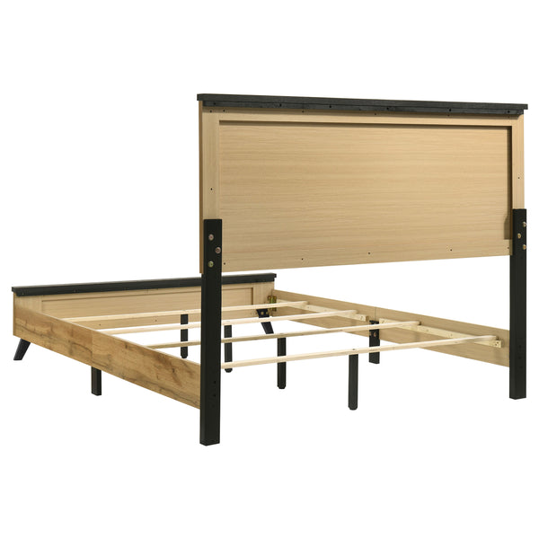 Orson 52-Inch Queen Panel Bed Natural Pine