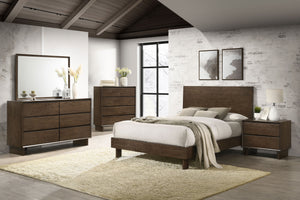 Vesper 5-Piece Queen Bedroom Set Warm Brown