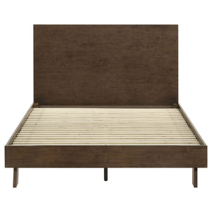 Desmond 48-Inch Queen Platform Panel Bed Warm Brown