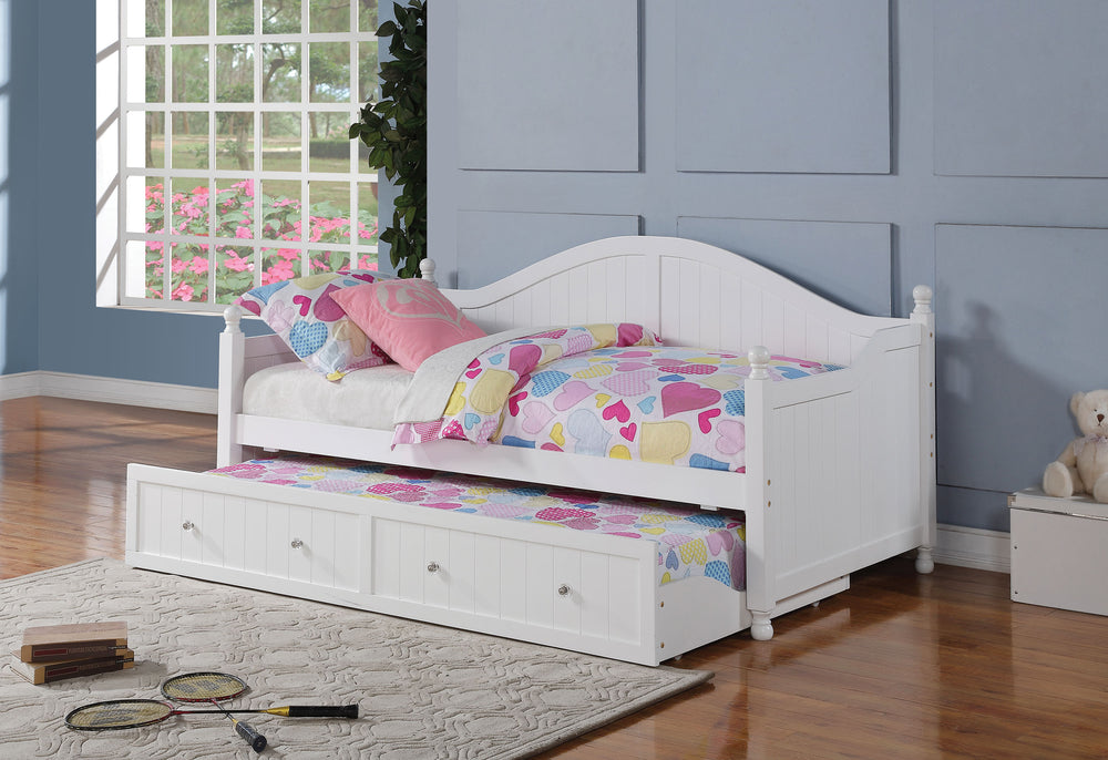 Lila Wood Twin Daybed with Trundle White