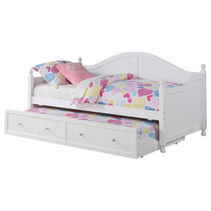 Lila Wood Twin Daybed with Trundle White