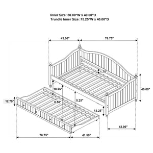 Lila Wood Twin Daybed with Trundle White