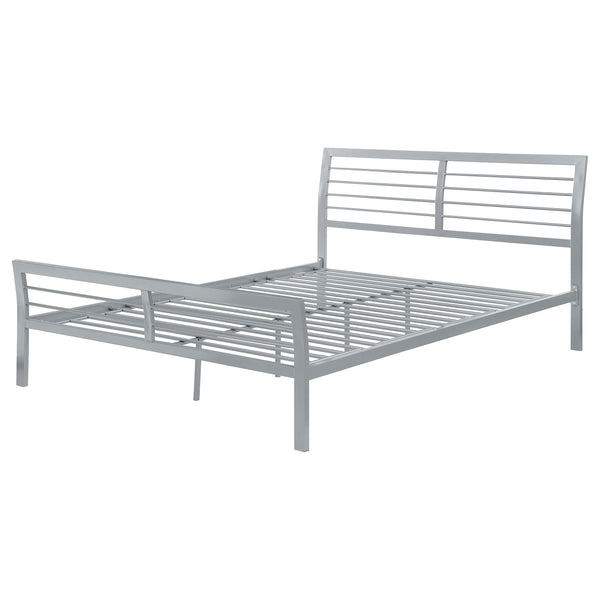 Harrington Metal Queen Open Frame Bed Silver