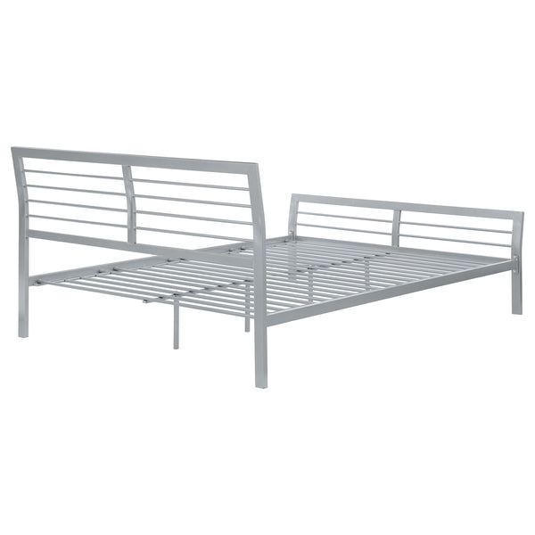 Harrington Metal Queen Open Frame Bed Silver