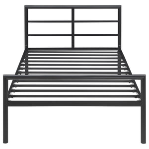 Brooks Metal Twin Open Frame Bed Gunmetal