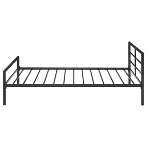 Brooks Metal Twin Open Frame Bed Gunmetal