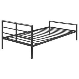 Brooks Metal Twin Open Frame Bed Gunmetal