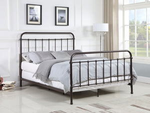 Ashford Metal Queen Open Frame Bed Dark Bronze