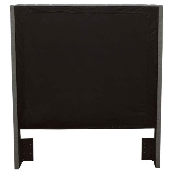 Sienna Upholstered Queen Panel Headboard Grey