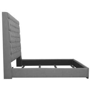 Elise Upholstered Queen Panel Bed Grey