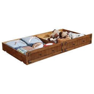 Brookshire Wood Twin Daybed with Trundle Rustic Honey