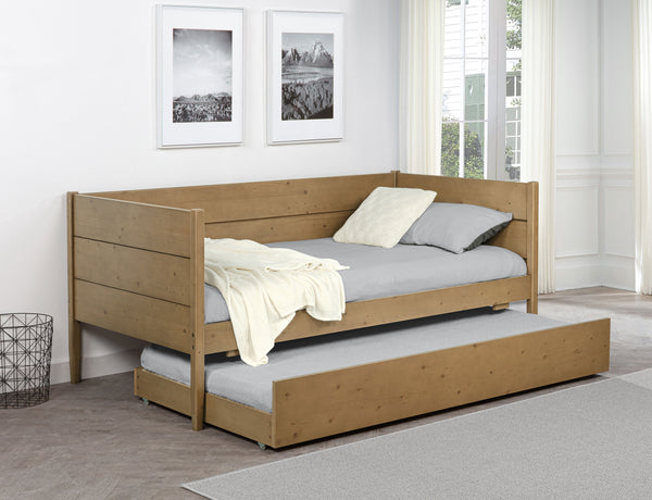 Brooklyn Wood Twin Daybed With Trundle Natural