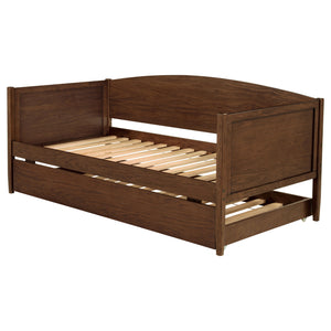 Cedarwood Wood Twin Daybed With Trundle Medium Walnut