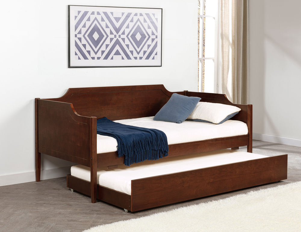 Redding Cherry Wood Daybed with Trundle – Twin