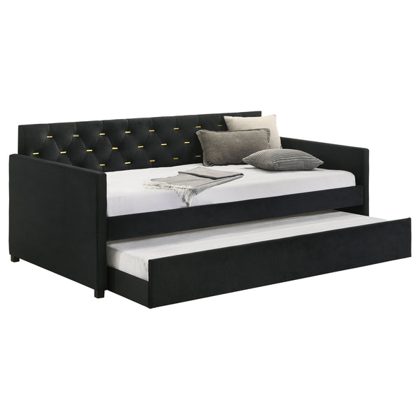 Sterling Metal Twin Daybed with Trundle Dark Bronze