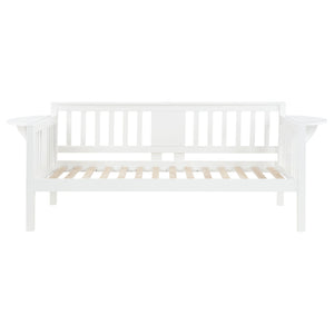 Marina Wood Twin Daybed with Drop-down Tables White