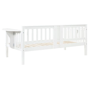 Marina Wood Twin Daybed with Drop-down Tables White