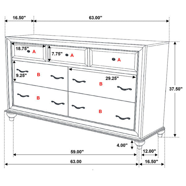 Aurelia 5-piece Queen Bedroom Set White