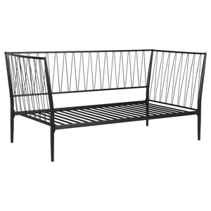 Savannah Metal Twin Daybed Bed Frame Matte Black