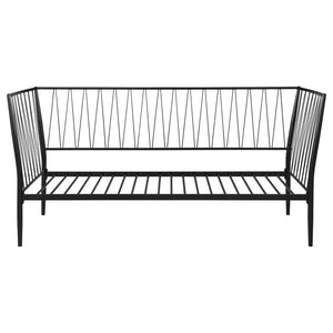 Savannah Metal Twin Daybed Bed Frame Matte Black