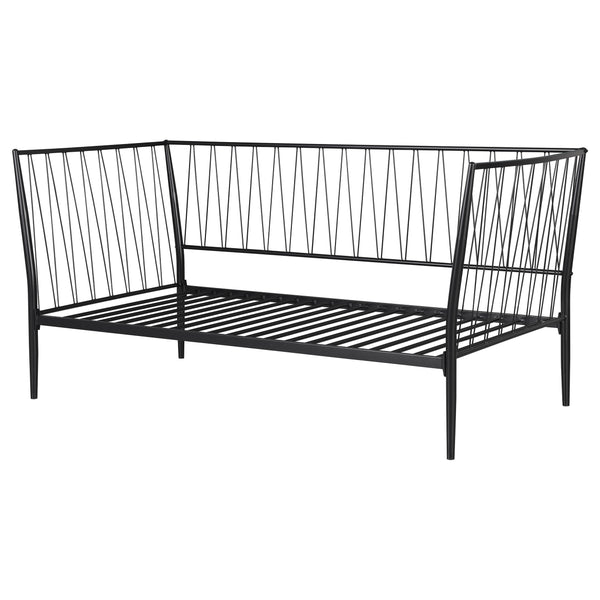 Savannah Metal Twin Daybed Bed Frame Matte Black