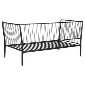 Savannah Metal Twin Daybed Bed Frame Matte Black