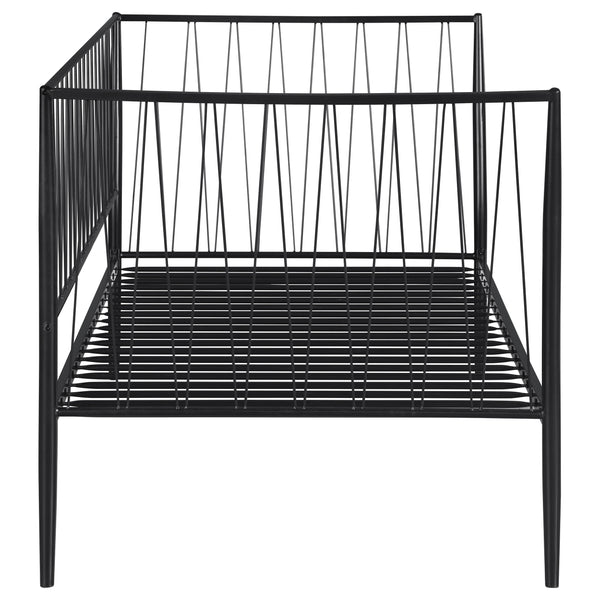 Savannah Metal Twin Daybed Bed Frame Matte Black