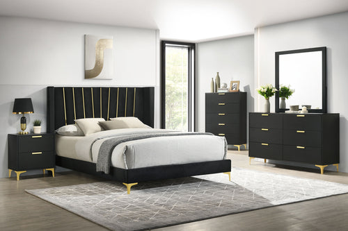 Magnus 5-Piece Queen Bedroom Set Black