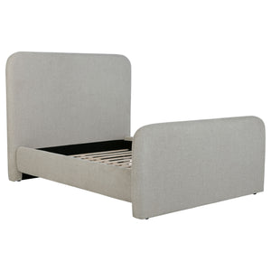 Finley Upholstered Queen Panel Bed Grey