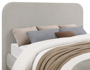 Finley Upholstered Queen Panel Bed Grey